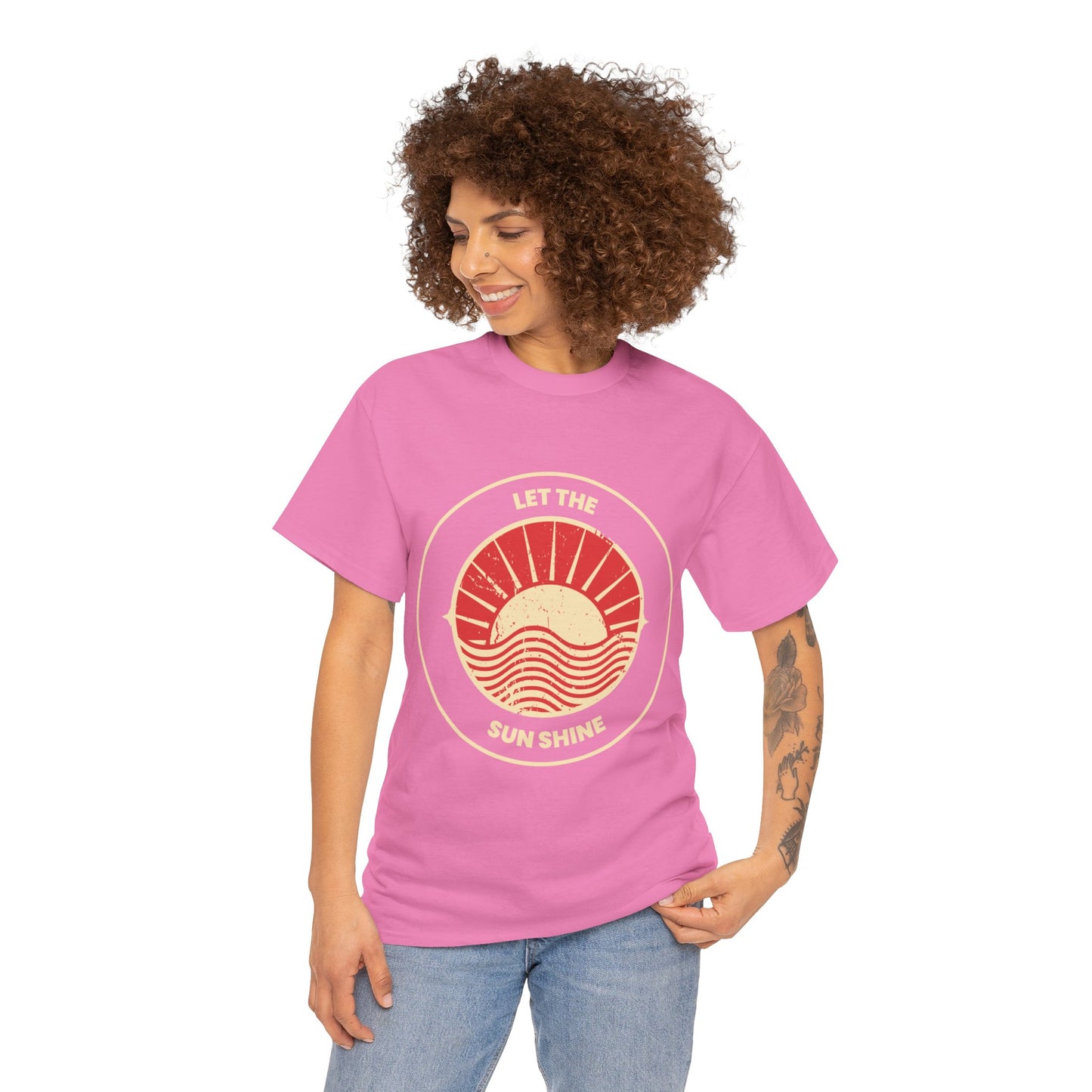 Unisex Heavy Cotton Tee - Let The Sun Shine