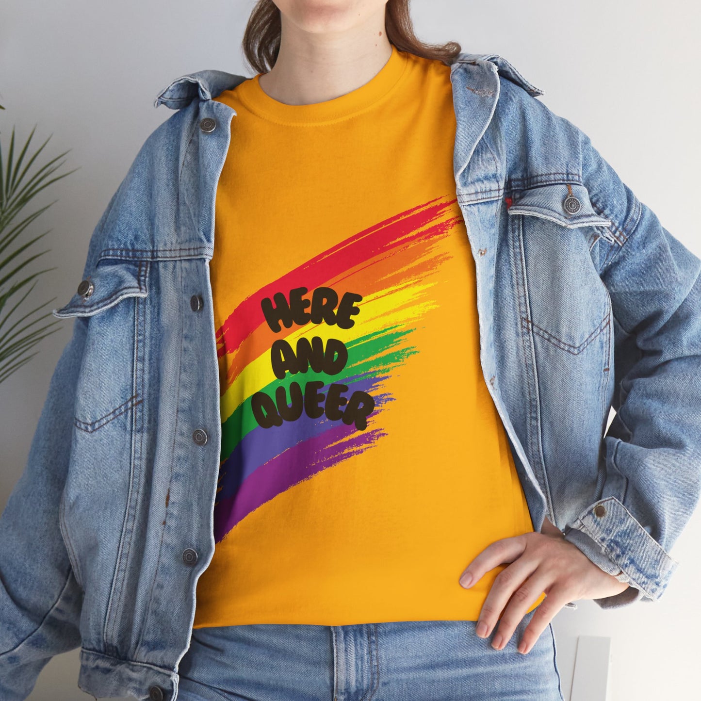 Unisex Heavy Cotton Tee - Here And Queer