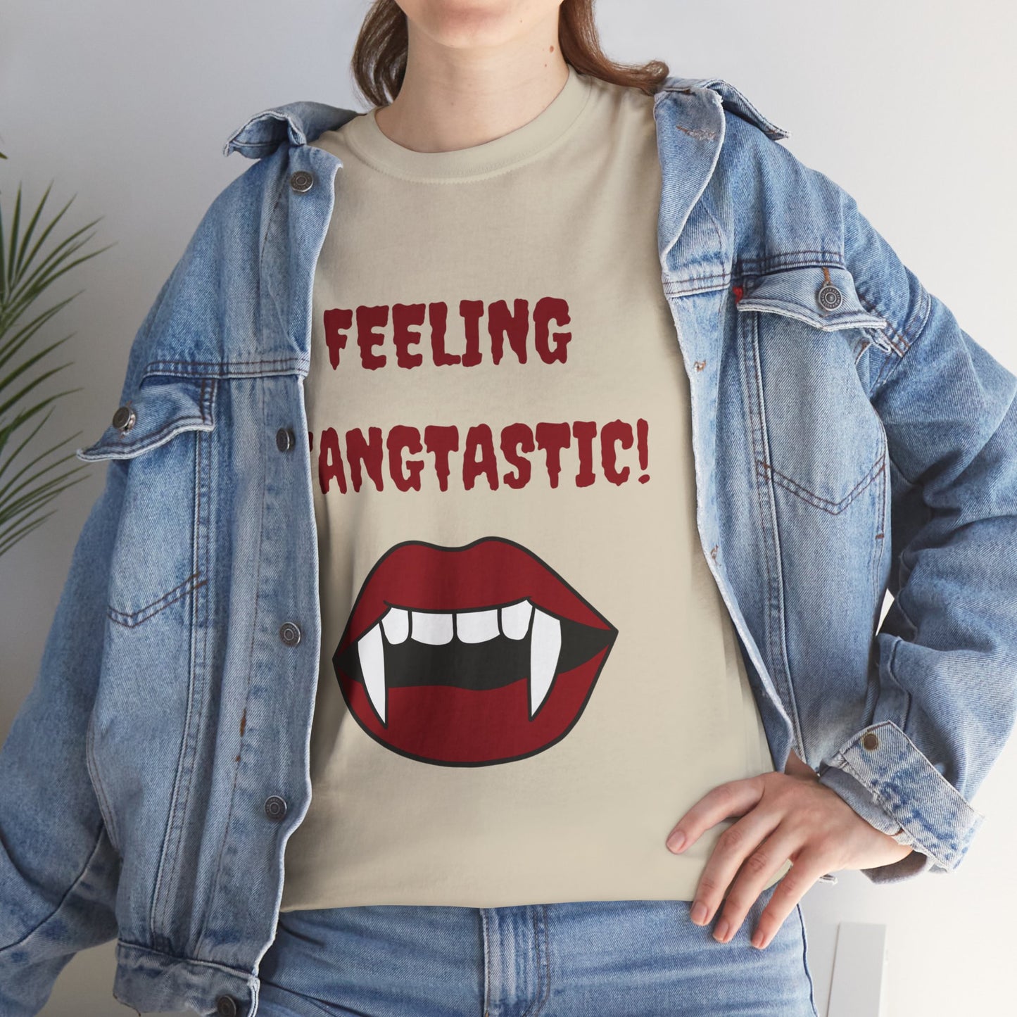 Unisex Heavy Cotton Tee - Feeling Fangtastic