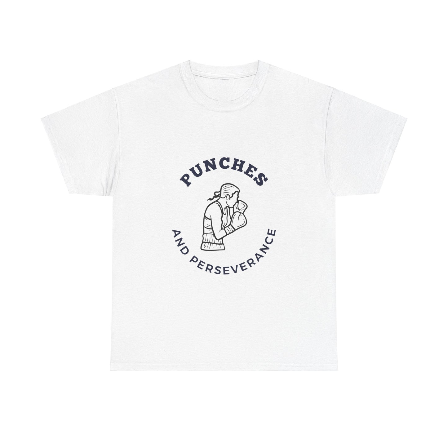 Unisex Heavy Cotton Tee - Punches And Perseverance Woman