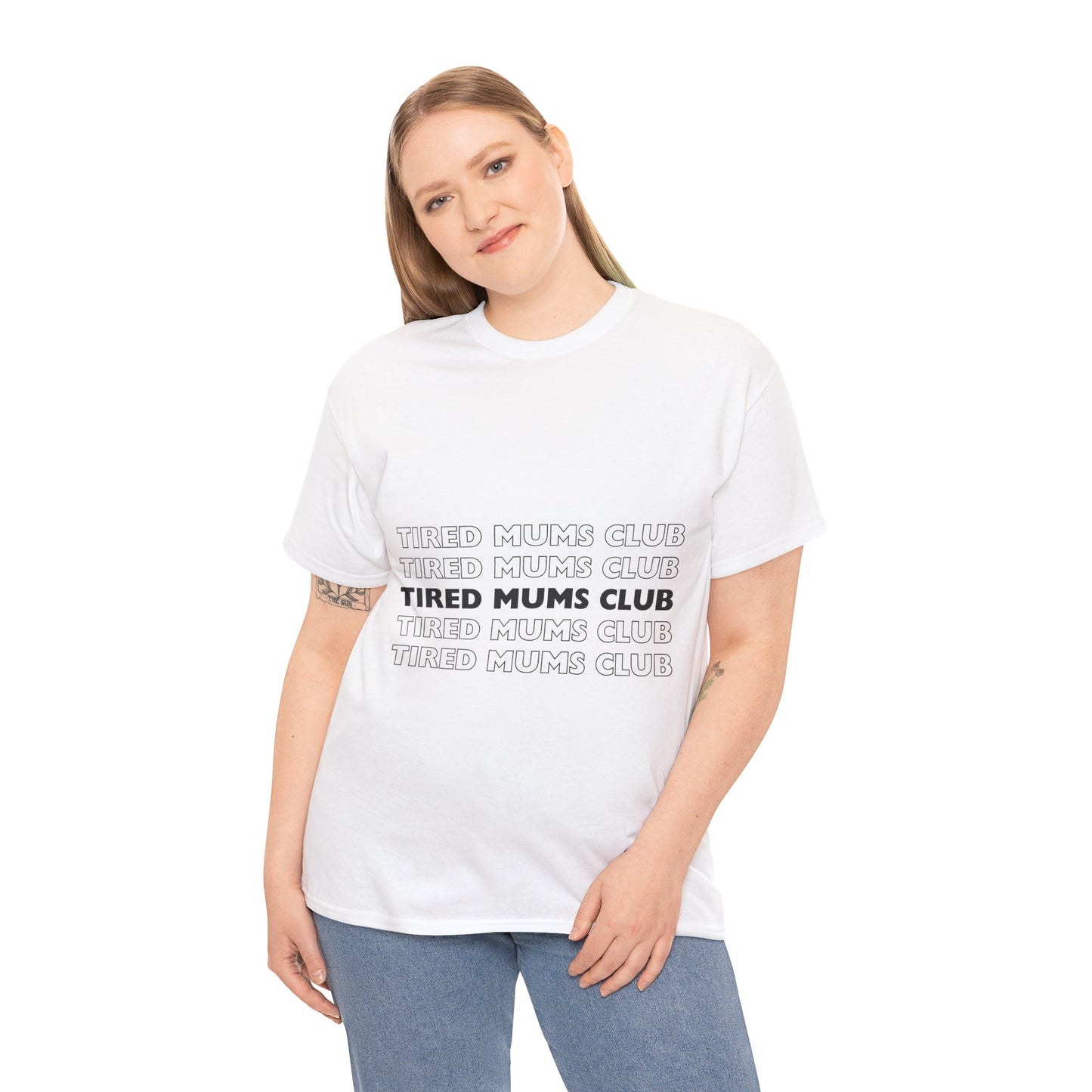 Unisex Heavy Cotton Tee _ Tired Mums Club