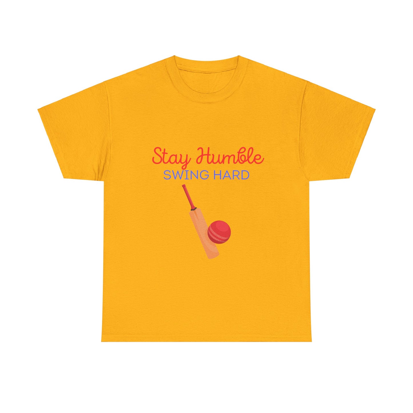 Unisex Heavy Cotton Tee - Stay Humble, Swing Hard