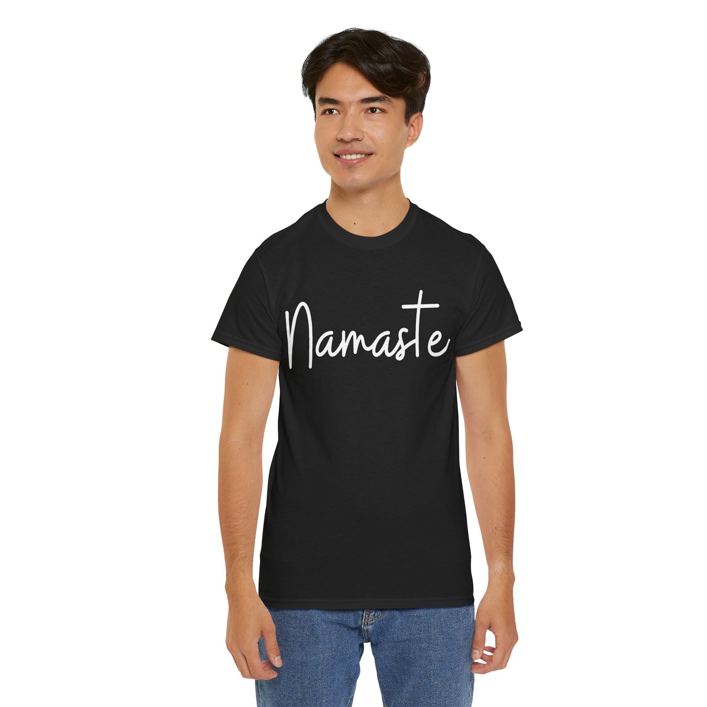 "Namaste" & "Namaste" (Hindi Greetings) Unisex Heavy Cotton Tee