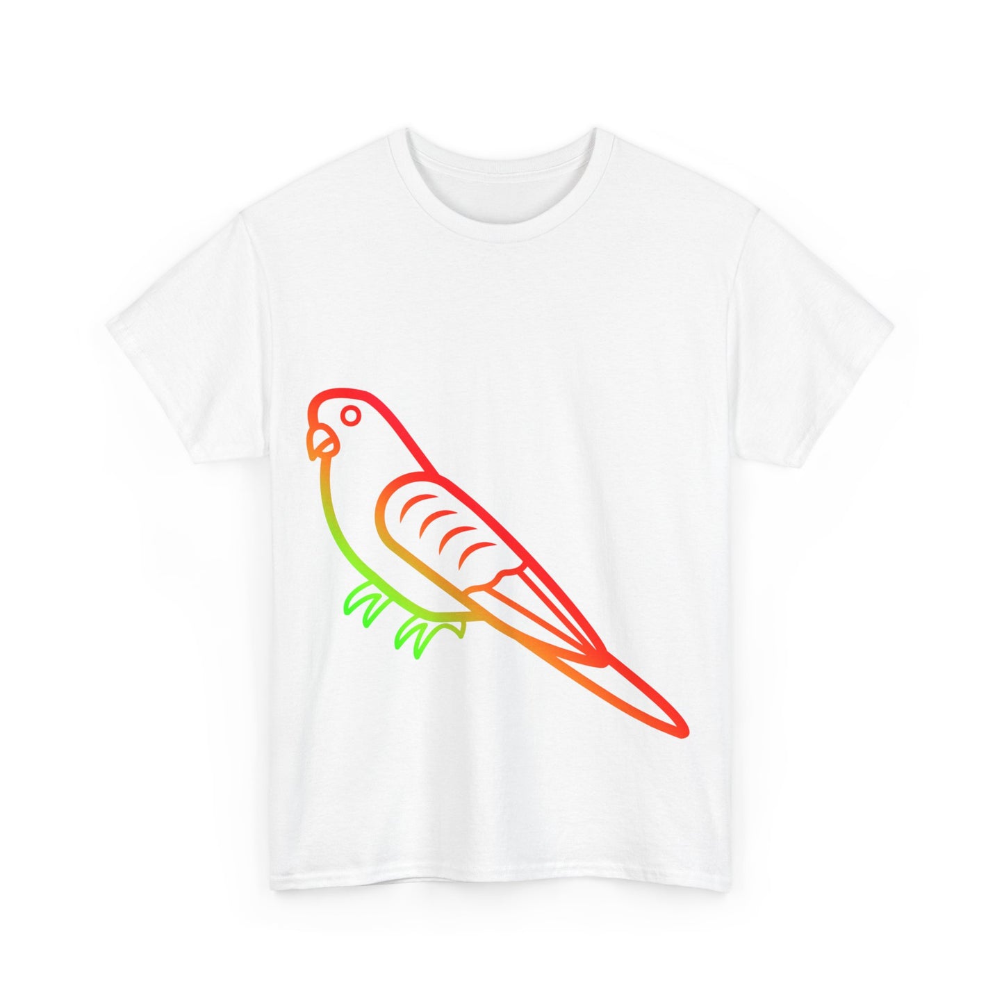 Budgie Rainbow Cotton T-Shirt