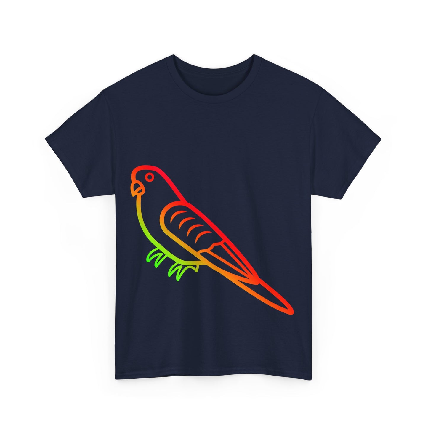 Budgie Rainbow Cotton T-Shirt