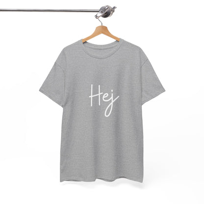 "Hej" & "Farvel" (Danish Greetings) Unisex Heavy Cotton Tee