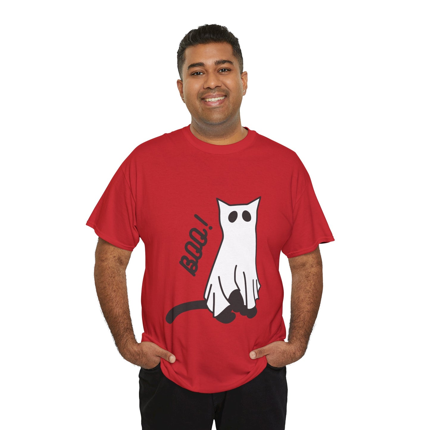 Unisex Heavy Cotton Tee - Boo Cat