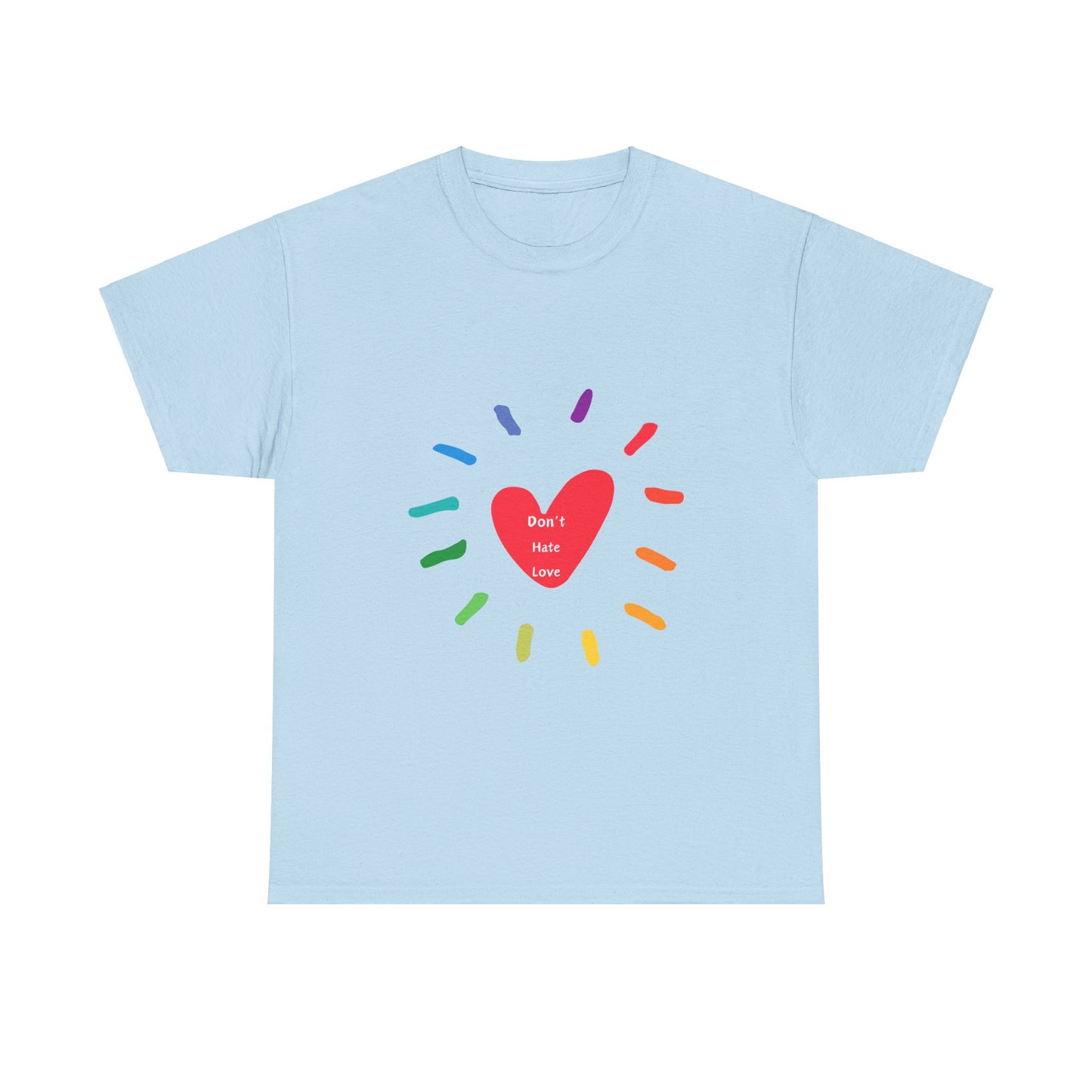 Unisex Heavy Cotton Tee - Don't Hate Love