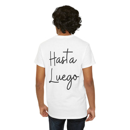 "Hola" & "Hasta Luego" (Spanish Greetings) Unisex Heavy Cotton Tee