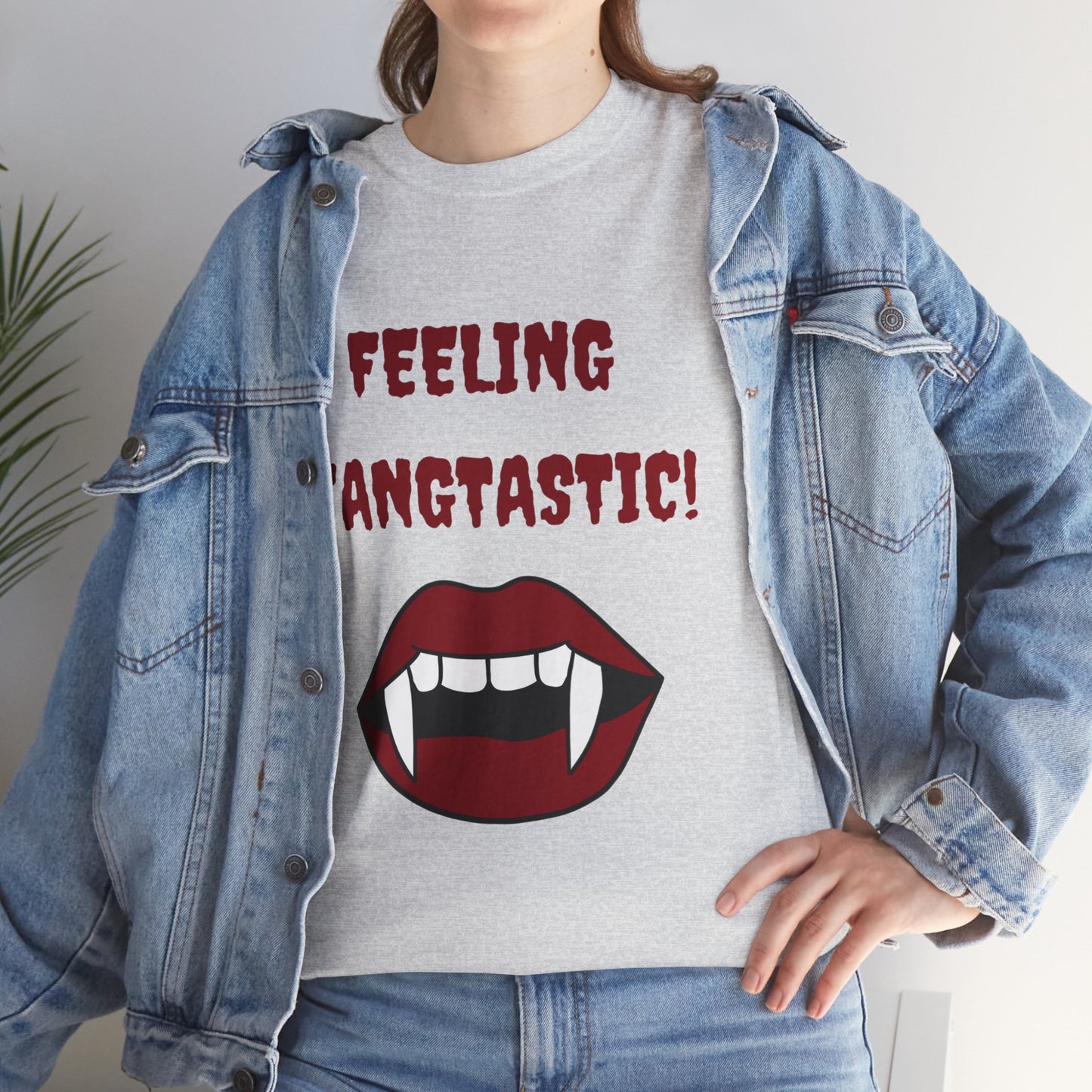 Unisex Heavy Cotton Tee - Feeling Fangtastic