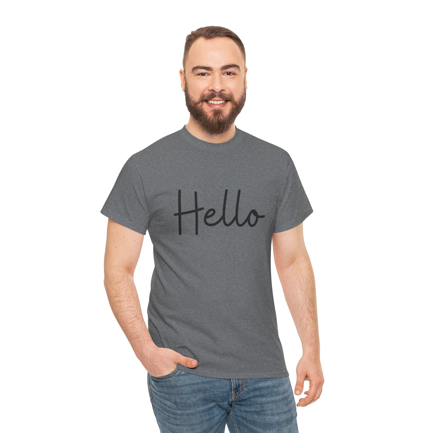 "Hello" & "Goodbye" (English Greeting) Unisex Heavy Cotton Tee