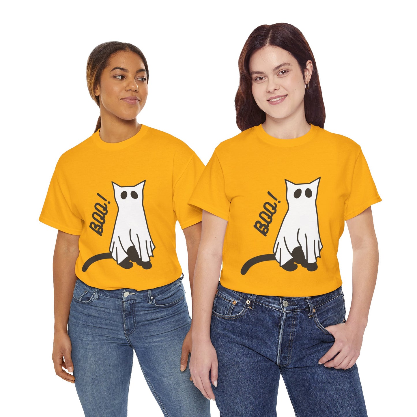 Unisex Heavy Cotton Tee - Boo Cat