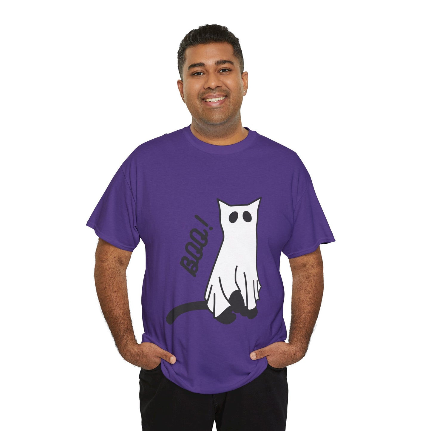 Unisex Heavy Cotton Tee - Boo Cat