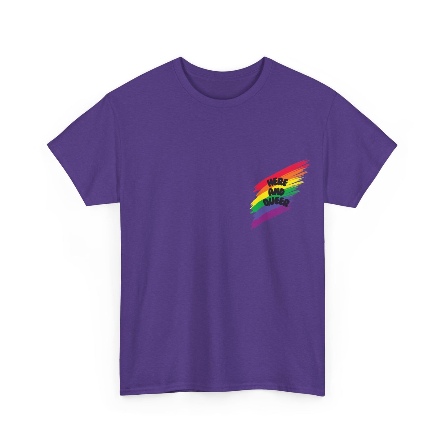 Unisex Heavy Cotton Tee - Here And Queer Mini