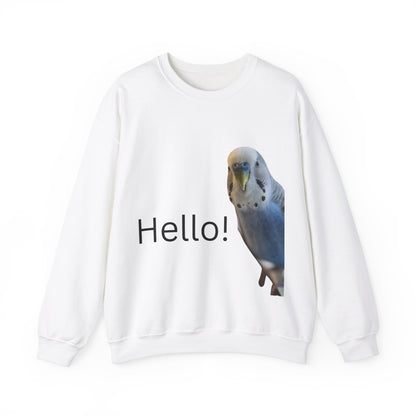 Hello Budgie jumper for Budgie lovers and bird enthusiasts.