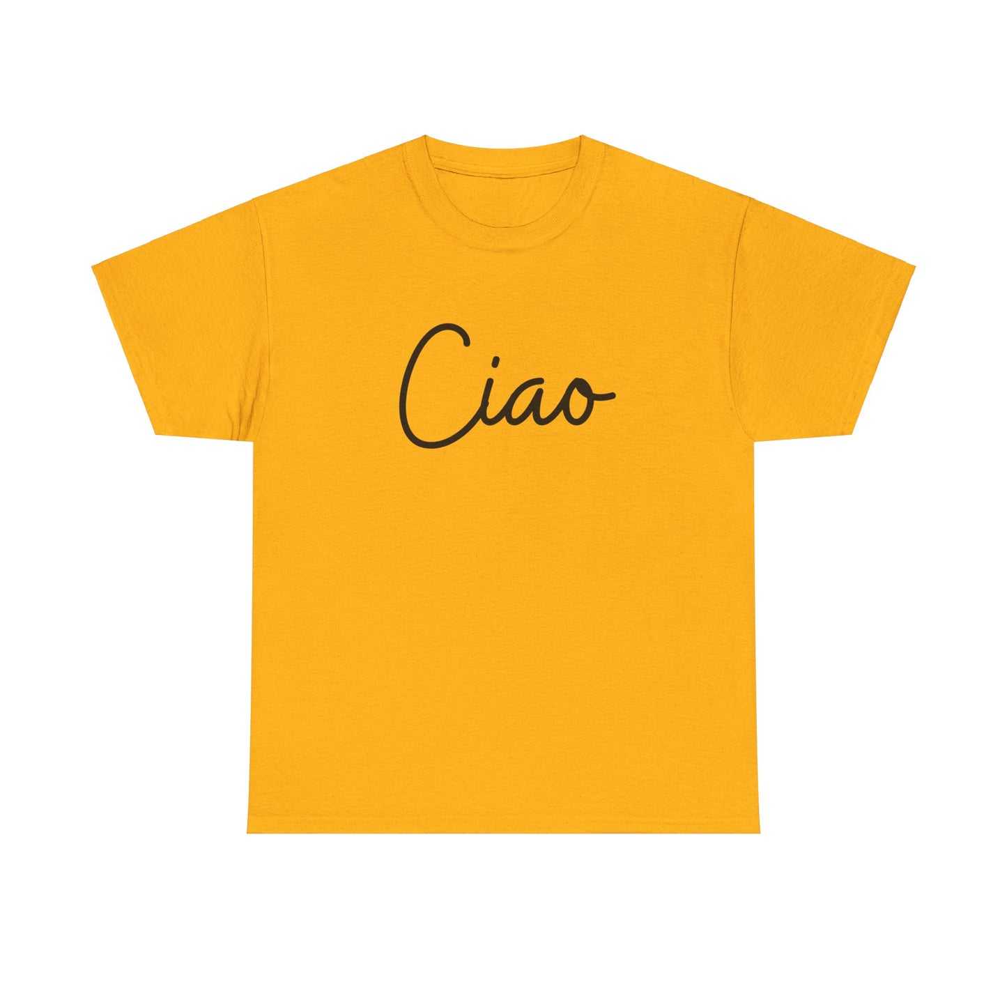 "Ciao" (Italian Greetings) Unisex Heavy Cotton Tee