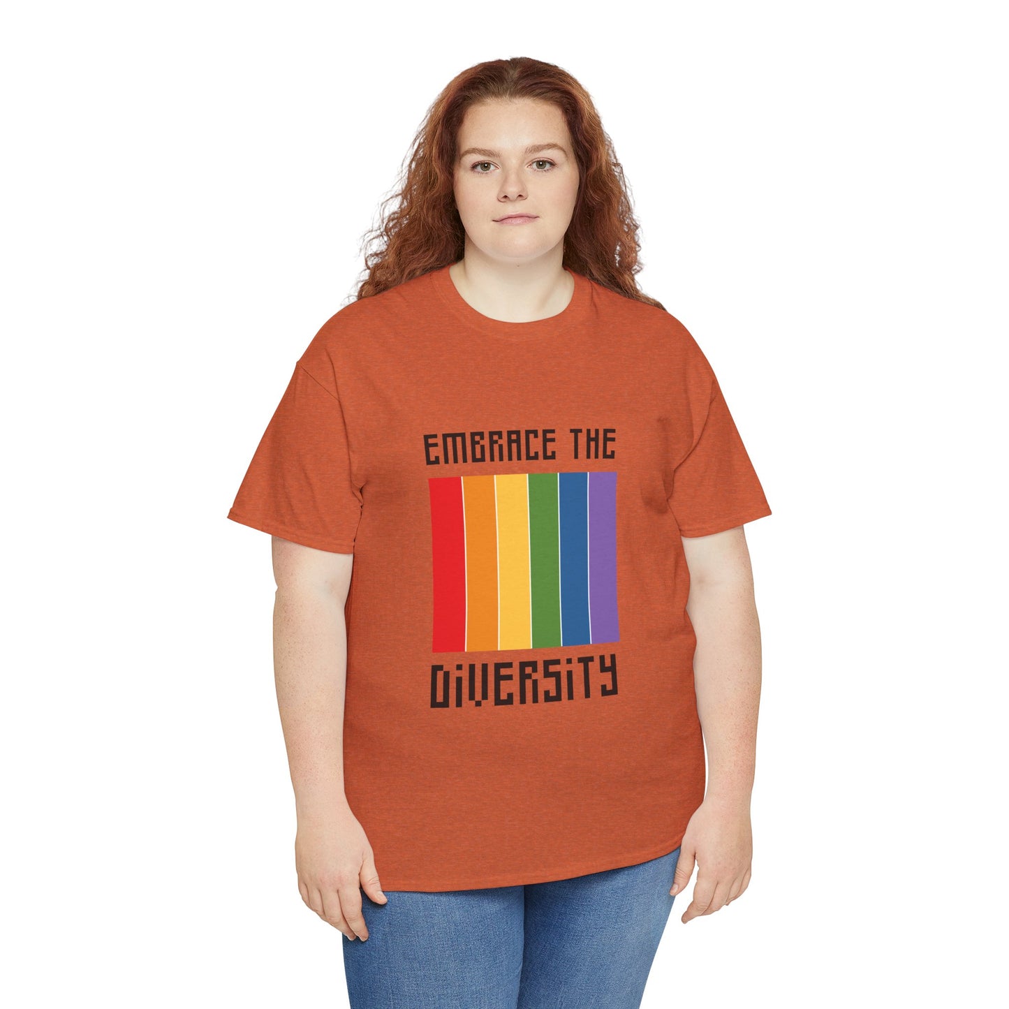 Unisex Heavy Cotton Tee - Embrace The Diversity