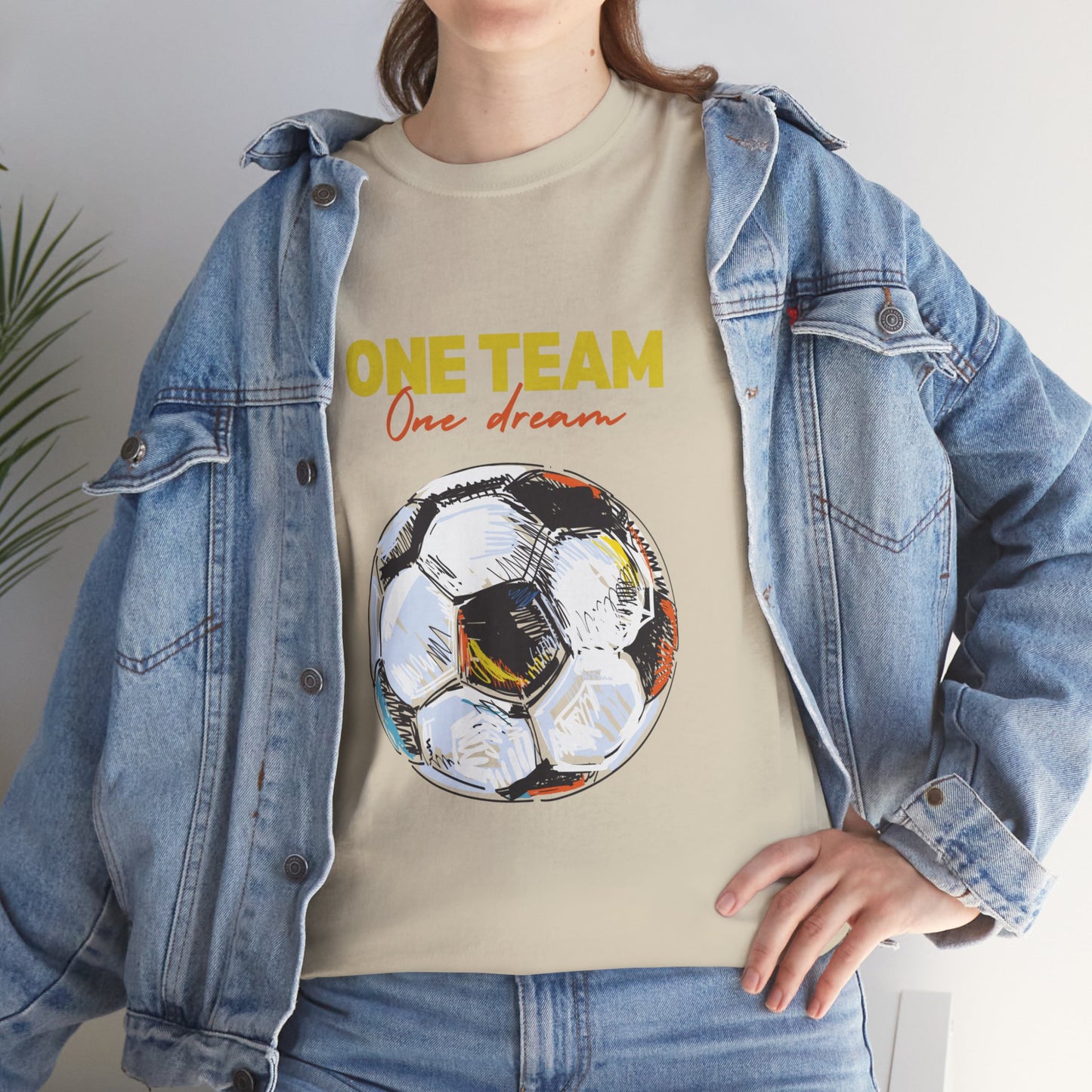 Unisex Heavy Cotton Tee - One Team, One Dream