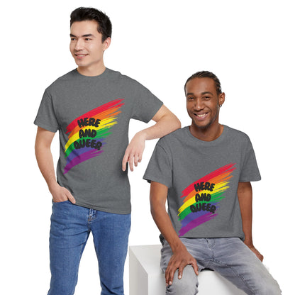 Unisex Heavy Cotton Tee - Here And Queer