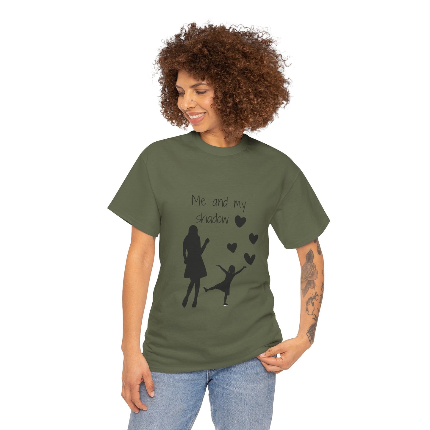 Unisex Heavy Cotton Tee - Shadow Girl