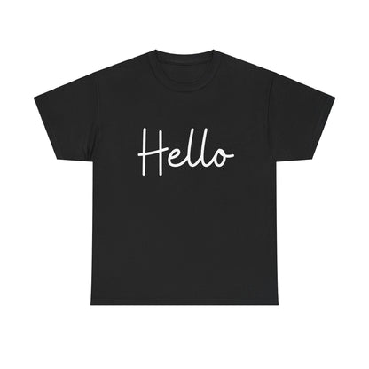 "Hello" & "Goodbye" (English Greetings) Unisex Heavy Cotton Tee