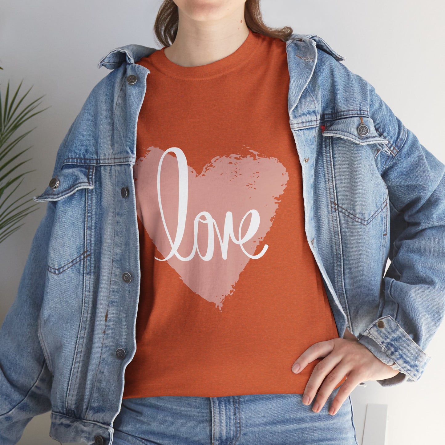 Love Heart - Unisex Heavy Cotton Tee