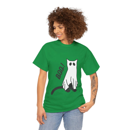 Unisex Heavy Cotton Tee - Boo Cat