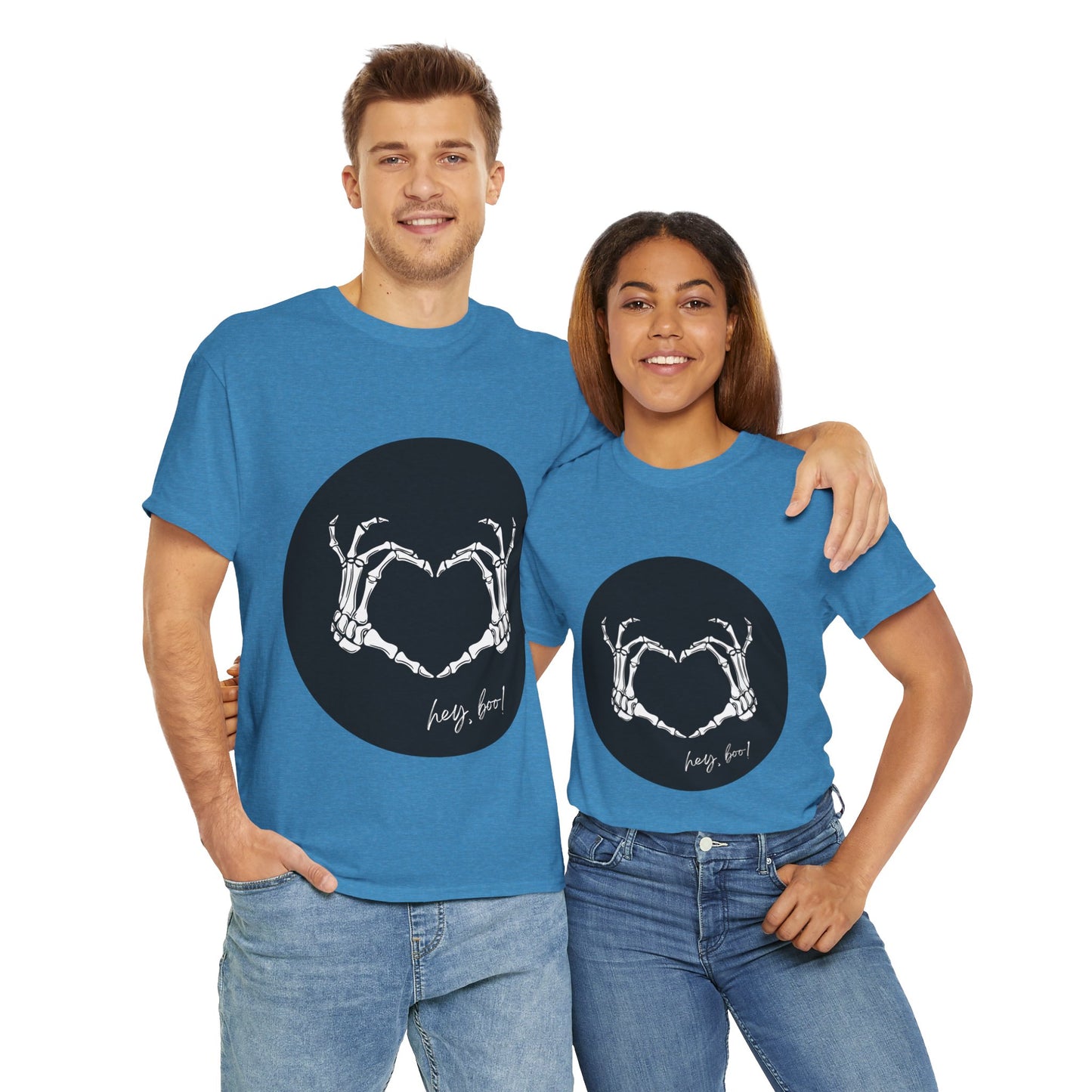 Unisex Heavy Cotton Tee - Skeleton Boo